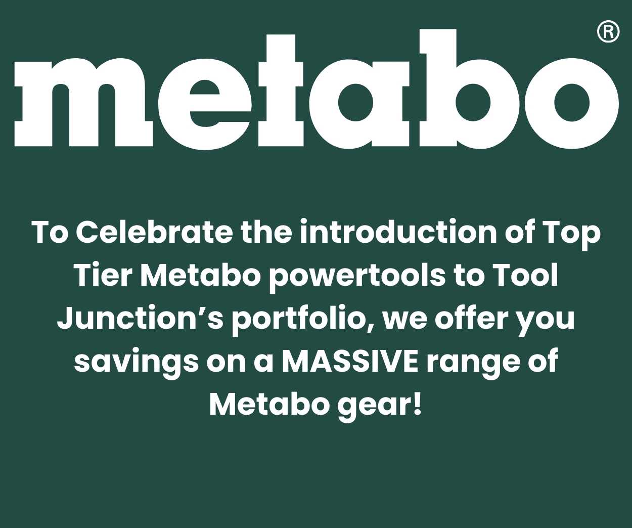 Metabo Introductory Deals