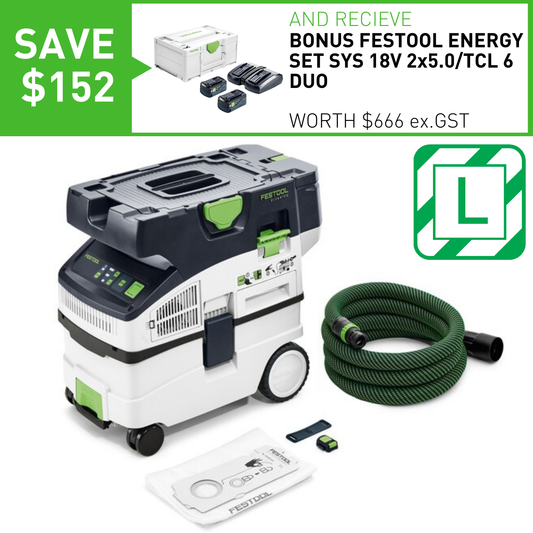 Festool Cordless 15 Litre Mobile Dust Extractor CTLC MIDI I (577066)