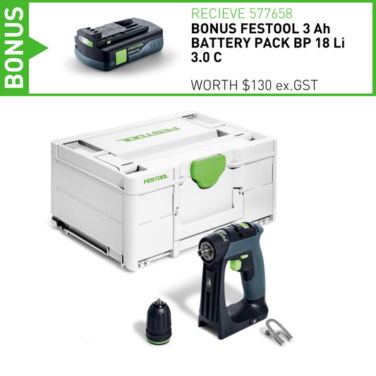 Festool 18v Cordless drill CXS 18-Basic (576882)