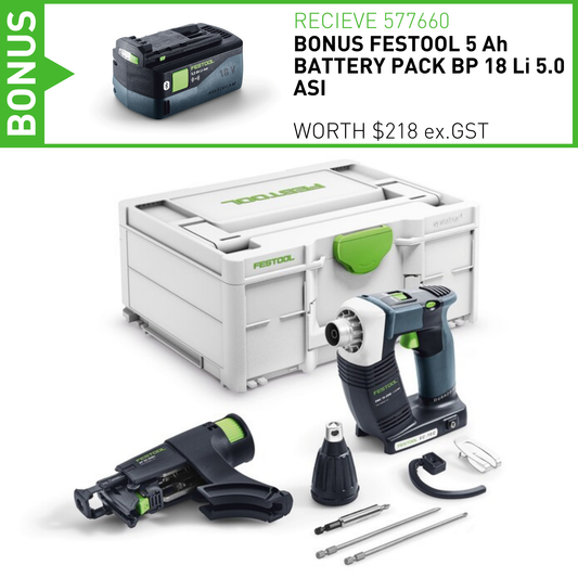 Festool DWC 18-2500 Li Cordless Screwdriver Screwgun Skin (576497)