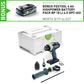 FESTOOL TPC 18/4 LI BASIC PERCUSSION DRILL SKIN (575604)