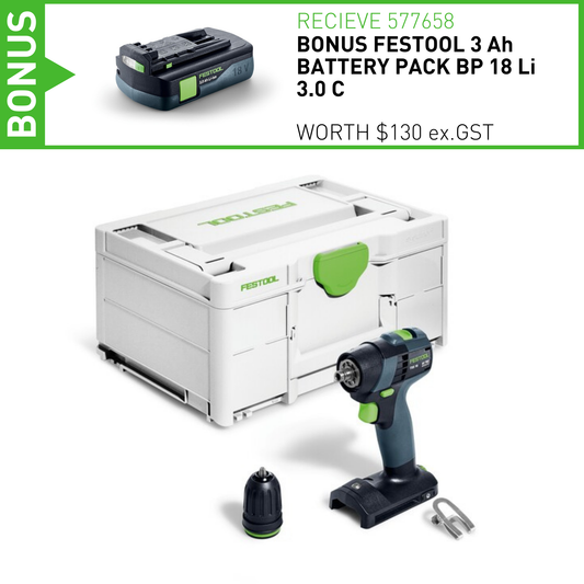 Festool 18v Cordless drill TXS 18-Basic (576894)