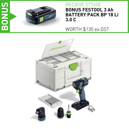 Festool 18v Cordless drill TXS 18-Basic Set (577335)