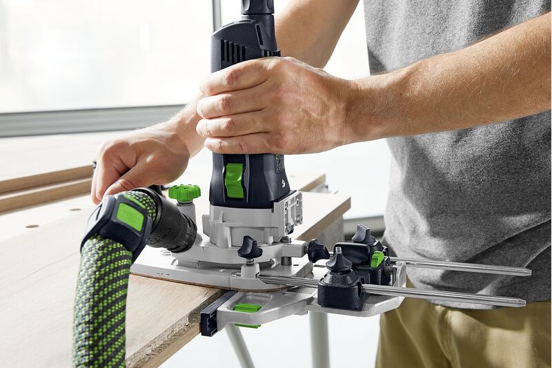 Festool MFK700 EQ/B Plus with 8mm and 1/4" Collet Laminate Trimmer