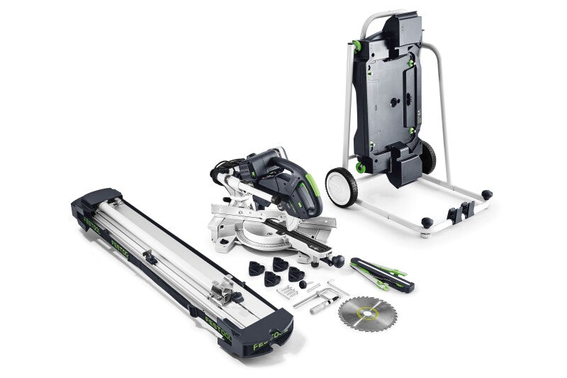 Festool Kapex KS 60 E-UG-Set/XL Sliding Compound Mitre Saw Set With Stand & Wings