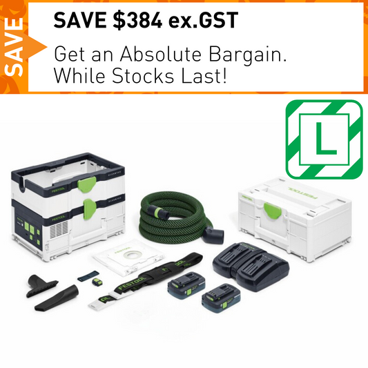 Festool Cordless Mobile Dust Extractor CTLC SYS I Kit With Batteries & Charger