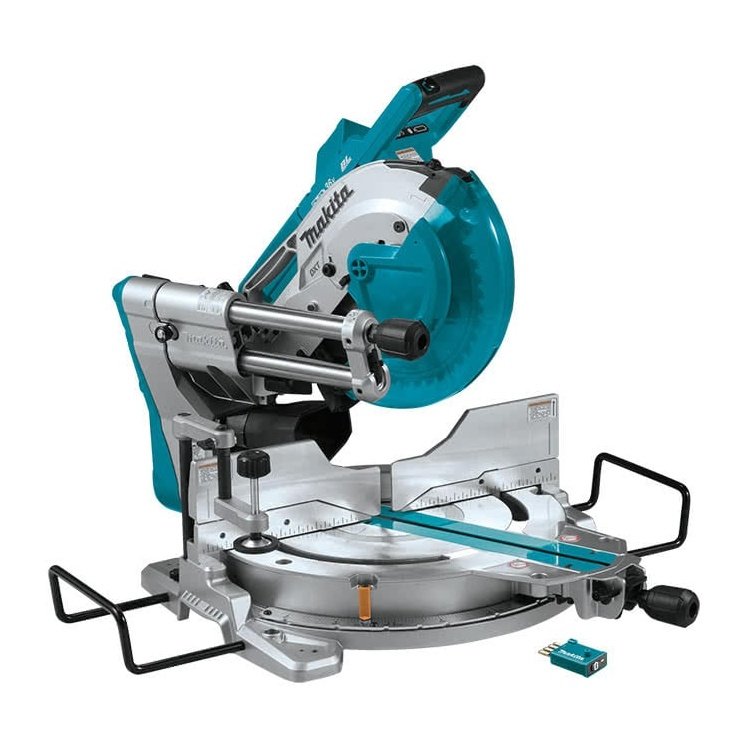 Makita 18Vx2 LXT Brushless AWS 260mm 10" Cordless Sliding Compound Mitre Saw DLS111ZU tool-junction-nz