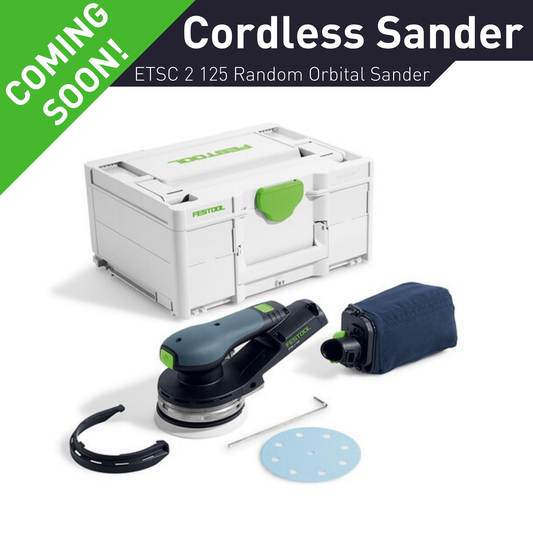 Festool Cordless Random Orbital Eccentric Sander ETSC 2 125-Basic (577733)