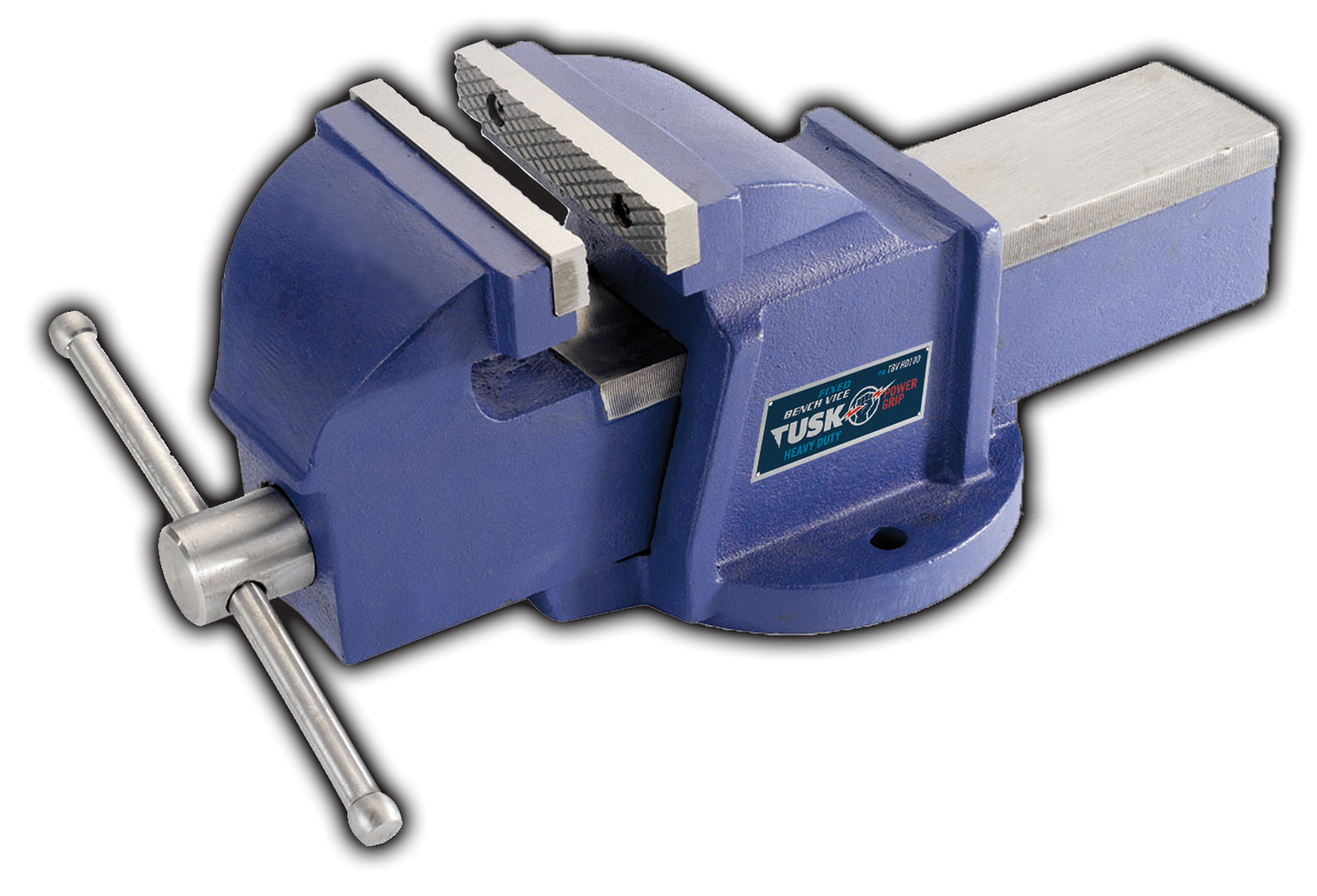 Tusk Bench Vice Heavy Duty 100mm (4") Matt Blue