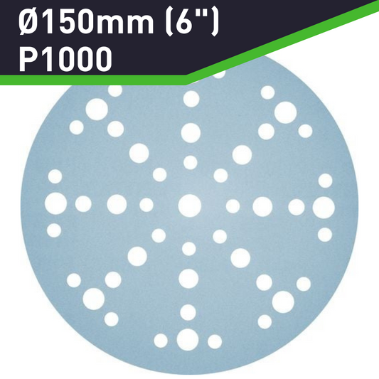 Festool Granat Sandpaper D150mm (6"), P1000 Grit, 50 Pack