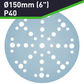 Festool 575160 Granat Sandpaper D150mm (6"), P40 Grit, 50 Pack