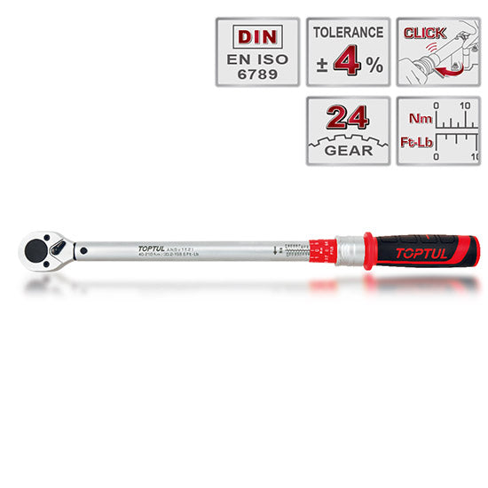 Toptul Torque Wrench 1/4" Dr 5-25Nm 295mm (ANBV0803)