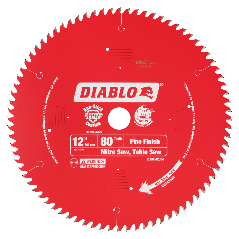 Diablo 12 in. / 305mm 80T Fine Finish Saw Blade tool-junction-nz