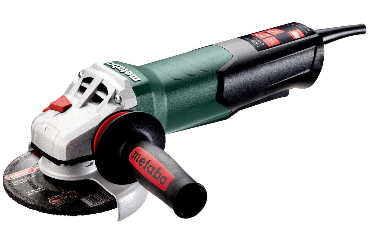 METABO ANGLE GRINDER 125 MM 1350 W PADDLE SWITCH WP 13-125 Quick