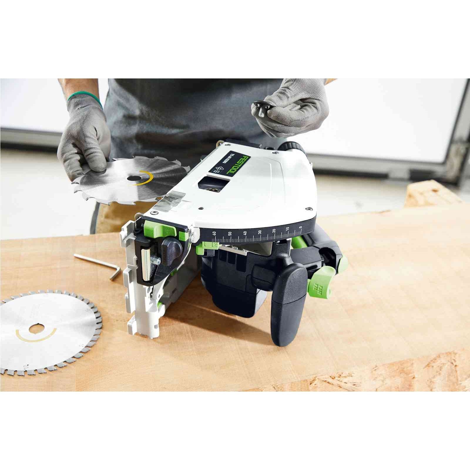 Festool TS 60 KEBQ Plus FS 168mm Brushless Plunge Cut Track Saw With –  Tool Junction NZ