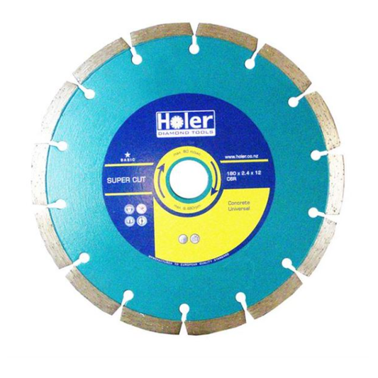 HOLER DDS0180-SC SUPER CUT TURBO BLADE 180X2.4X12MM DCU ★