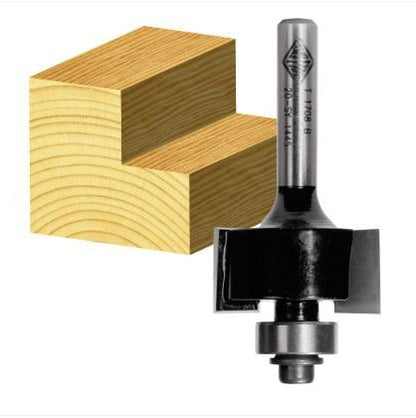 REBATING BIT 12.7MM TCT, 2 FLT 1/2 SHK W/BEAR t1716b1-2