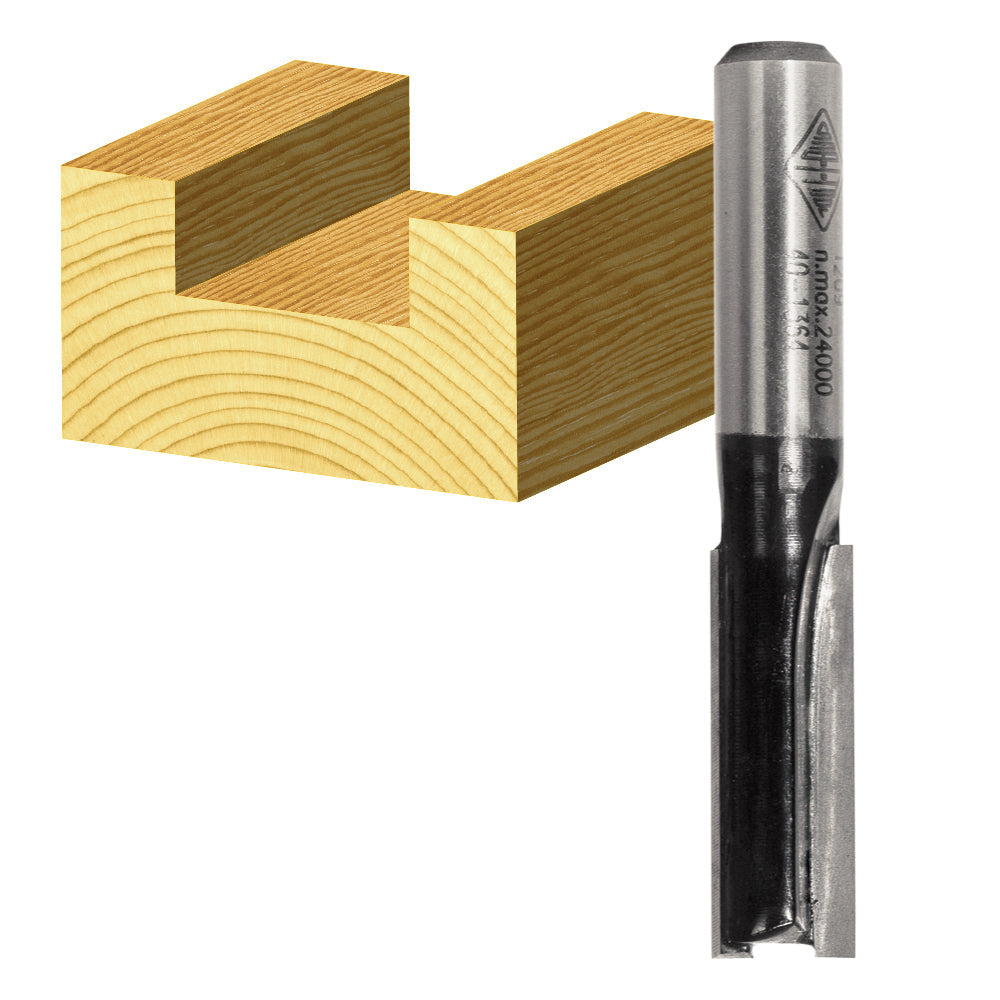 STRAIGHT BIT 9.5MM TCT, 2FLT 1/4 SHK t212